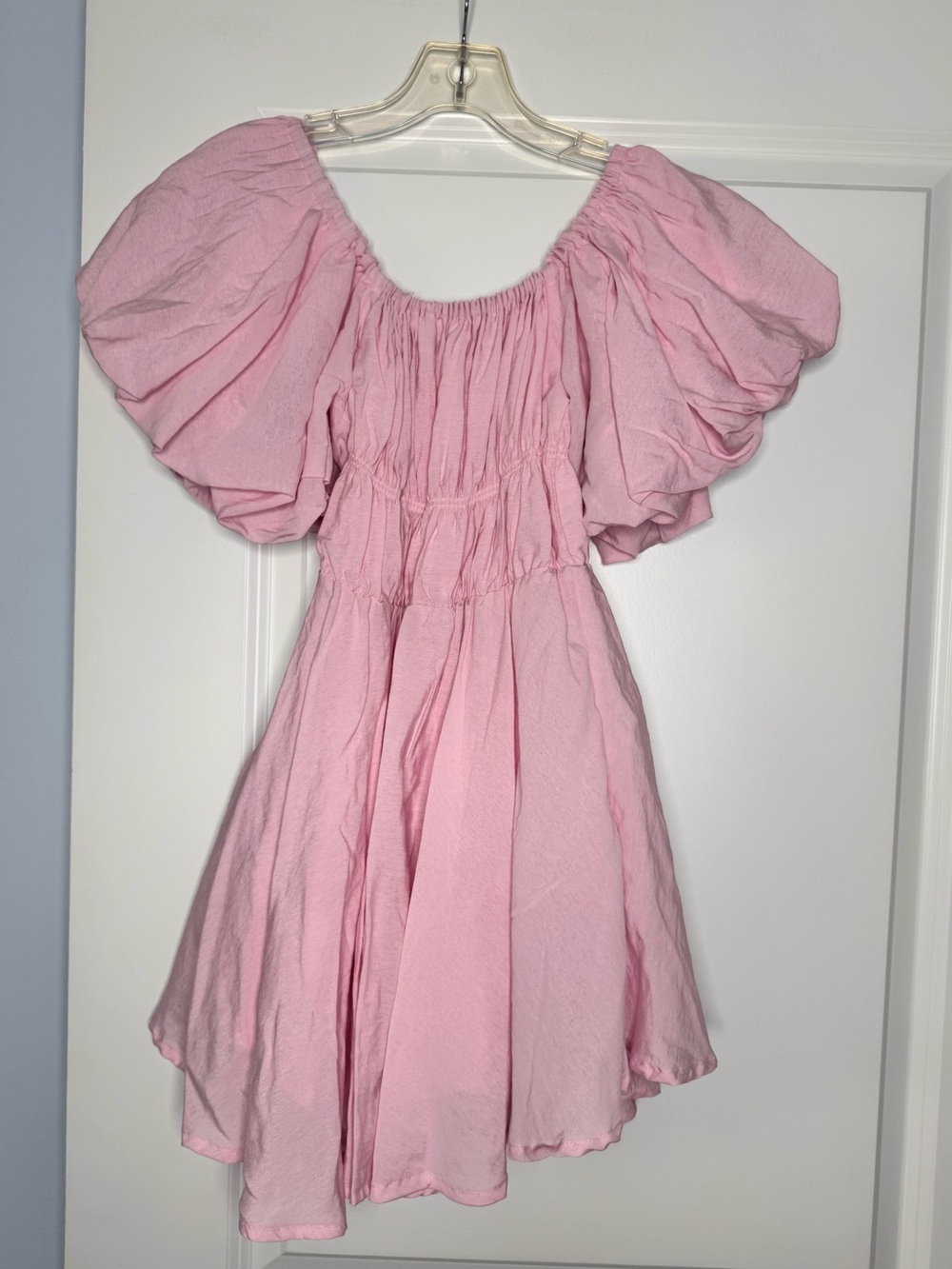 🍓6/$15🍓 Pink Puff Sleeve Babydoll Dress